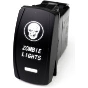 Race Sport LED Rocker Switch avec éclat LED blanc, Lumières Zombie, 1005270