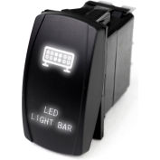 Race Sport LED Rocker Switch avec éclat LED blanc, barre lumineuse LED, 1005288