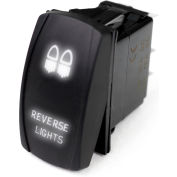 Race Sport LED Rocker Switch avec éclat LED blanc, feux de recul, 1005292