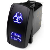 Race Sport LED Rocker Switch avec éclat LED bleu, Lumières Zombie, 1005297