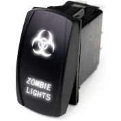 Race Sport LED Rocker Switch with White LED Radiance, Zombie Lights, 1005298