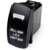 Race Sport LED Rocker Switch with White LED Radiance, Bull Bar LED Light Bar