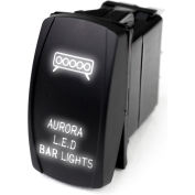 Race Sport LED Rocker Switch avec éclat LED blanc, Aurora LED Bar Lights