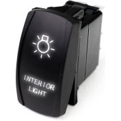 Race Sport LED Rocker Switch with White LED Radiance, Interior Lights