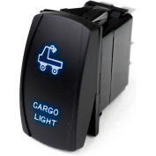 Race Sport LED Rocker Switch avec éclat LED bleu, lumière de chargement