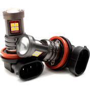 Race Sport Terminator Series White H11 Base LED High Power Replacement Bulbs
