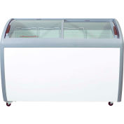 Ancaster Food Equipment 360 L Defrost commercial congélateur commercial avec plateau coulissant incurvé en verre, blanc