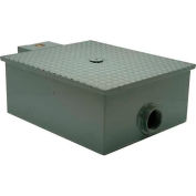 Zurn GT2701-20-3NH Low Profile Grease Interceptor, 40 Lbs. Grease Capacity