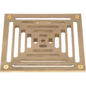 Zurn 7" x 7" Square Floor Drain W/Screws, Brass