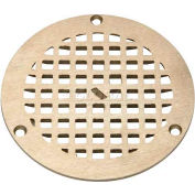 Zurn 10" diamètre rond Drain de plancher W/vis, Nickel