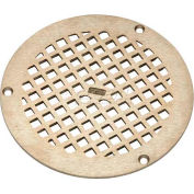 Zurn 8" diamètre rond Drain de plancher W/vis, Nickel