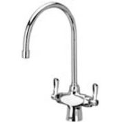 Zurn Double Lab Faucet with 8" Gooseneck and Lever Handles - Lead Free