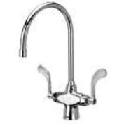 Zurn Double Lab Faucet with 8" Gooseneck and 4" Wrist Blade Handles - Lead Free