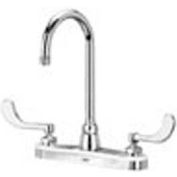 Zurn Kitchen Sink Faucet With 5-3/8" Gooseneck and 4" Wrist Blade Handles - Lead Free