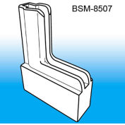 Boot System™ Magnetic Base Sign Holder System, 1/2"L x 2-1/4"W, White - Pkg Qty 100