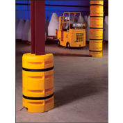 Column Sentry® Column Protector, 14"x 14" Square Opening, 33" O.D. x 42"H, Yellow