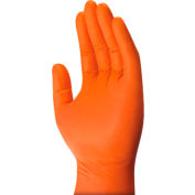 Mechanix Wear Powder-Free Industrial Grade Nitrile RDT Gloves, Orange, 8 MIL, Medium, 100 Gloves/Box