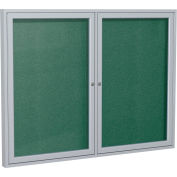 Ghent Enclosed Bulletin Board - Outdoor / Indoor - Vinyl - 48" x 60" H - Spruce