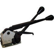 Teknika Heavy Duty Adj. Sealless Combination Tool for Steel Strapping Pre Set for 3/4"W, Silver