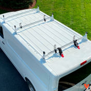 Vantech H1 3 Bar Steel Ladder Roof Rack For Nissan NV Cargo Van 2011-On, White