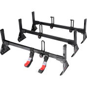 Vantech H1 3 Bar Steel Ladder Rack System pour Dodge RAM Van 1981-On, Noir