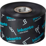 Inkanto APR 600 Near Edge Wax & Resin Ribbons, 106mm W x 600m L, Black, 12 Rolls/Case