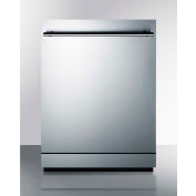 Summit-Dishwasher, Energy Star, 12 Paramètres de place, 23-1/2"W x 22-1/2"D x 34"H, S/S