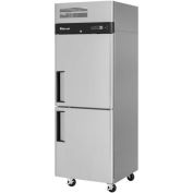 Turbo Air M3 Series Reach In Freezer, 2 Solid Half Doors, 24 Cu. Ft., Stainless Steel