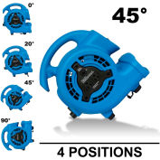 XPOWER Mini Mighty Air Mover With Daisy Chain, 3 Speed, 1/8 HP, 475 CFM