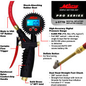 Milton Digital Inflator Gauge & M Style Coupler & Plug Combo