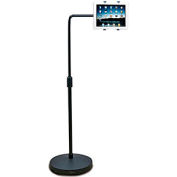 Aidata US-5007W Universal Tablet Extension Arm Floor Stand, Noir