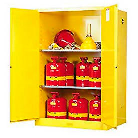 Justrite Flammable Cabinet With Manual Close Double Door 90