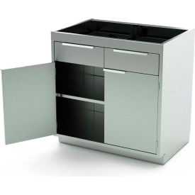 Aero Stainless Steel Base Cabinet Bc 1700 2 Hinged Doors 1 Shelf