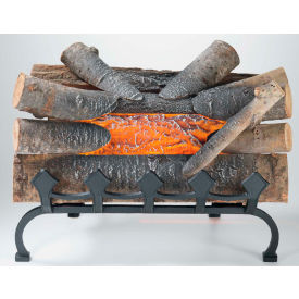 Pleasant Hearth Electric Crackling Natural Wood Log With Grate L