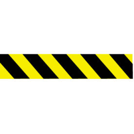 Printed Barricade Tape - Yellow and Black Stripe