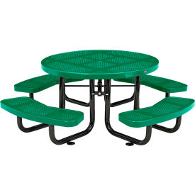 Tables de pique-nique en acier de hauteur de Kids - élargi métal & perforé
