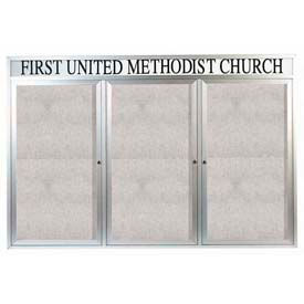 3 Door Illuminated Enclosed Boards With Header