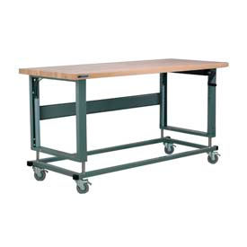 Stackbin Main Crank Hydraulic Lift Adjustable Height Mobile Workbenches
