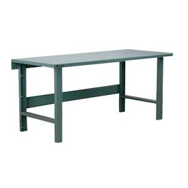 Stackbin Heavy Duty C-Channel Leg Fixed Height Steel Top Workbenches