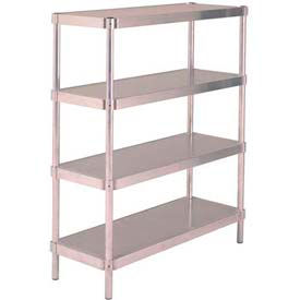 PVI - Aluminum Adjustable Stationary Shelving Units