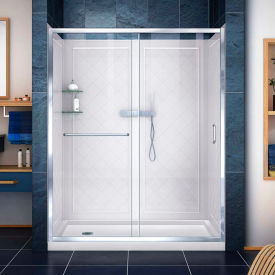 Porte de douche DreamLine™, Base & Kit mural