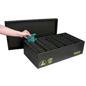 ESD In-Plant Handle Containers with Fixed Dividers