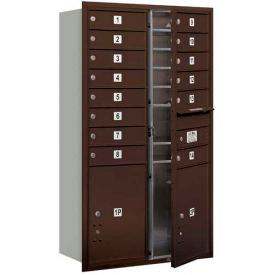 4C des boîtes aux lettres Horizontal Double colonne, chargement, USPS accès frontal