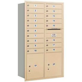 Salsbury 3700 Série 4C Chargement arrière, Accès USPS, Boîtes aux lettres à double colonne horizontale
