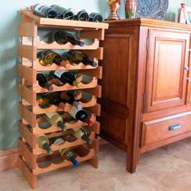 Maillet en bois - Dakota™ Clayette porte-bouteilles de vin haut de la page
