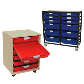 Chariots de stockage mobile Tote