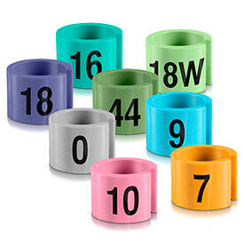Vêtement mini cintre marqueurs - couleurs avec impression noire, 100/Pack