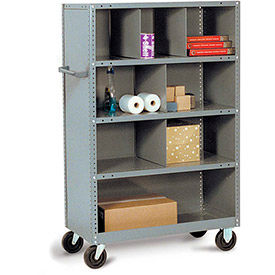 Steel Shelf Trucks with Shelf Bin Dividers