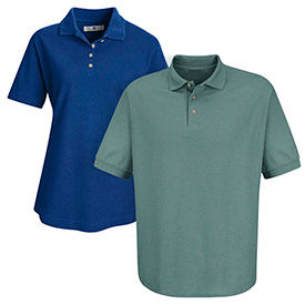 Polo piqué rouge Kap® & chemises en tricot