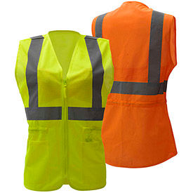 Des femmes de la classe 2 gilets de Salut-visibilité